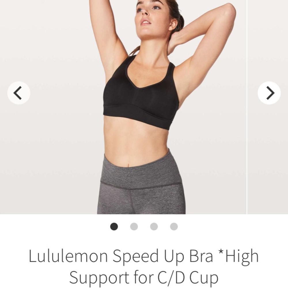 Lululemon NWT Speed Up Bra Size 10 High Support